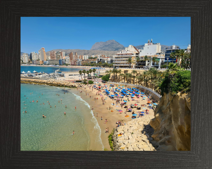 Benidorm Beach Spain Photo Print - Canvas - Framed Photo Print