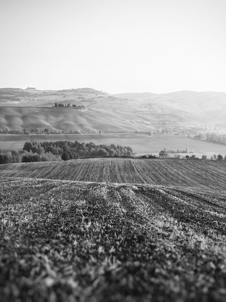 San Quirico d'Orcia Italy in black and white Photo Print - Canvas - Framed Photo Print - Hampshire Prints