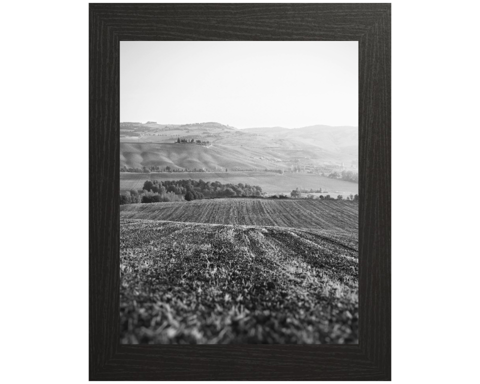 San Quirico d'Orcia Italy in black and white Photo Print - Canvas - Framed Photo Print - Hampshire Prints