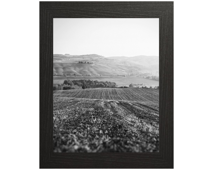 San Quirico d'Orcia Italy in black and white Photo Print - Canvas - Framed Photo Print - Hampshire Prints