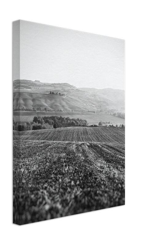 San Quirico d'Orcia Italy in black and white Photo Print - Canvas - Framed Photo Print - Hampshire Prints