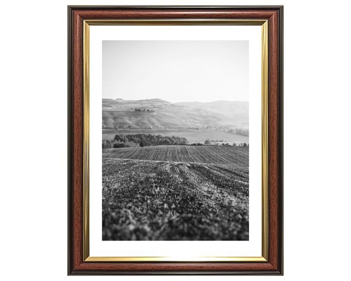 San Quirico d'Orcia Italy in black and white Photo Print - Canvas - Framed Photo Print - Hampshire Prints