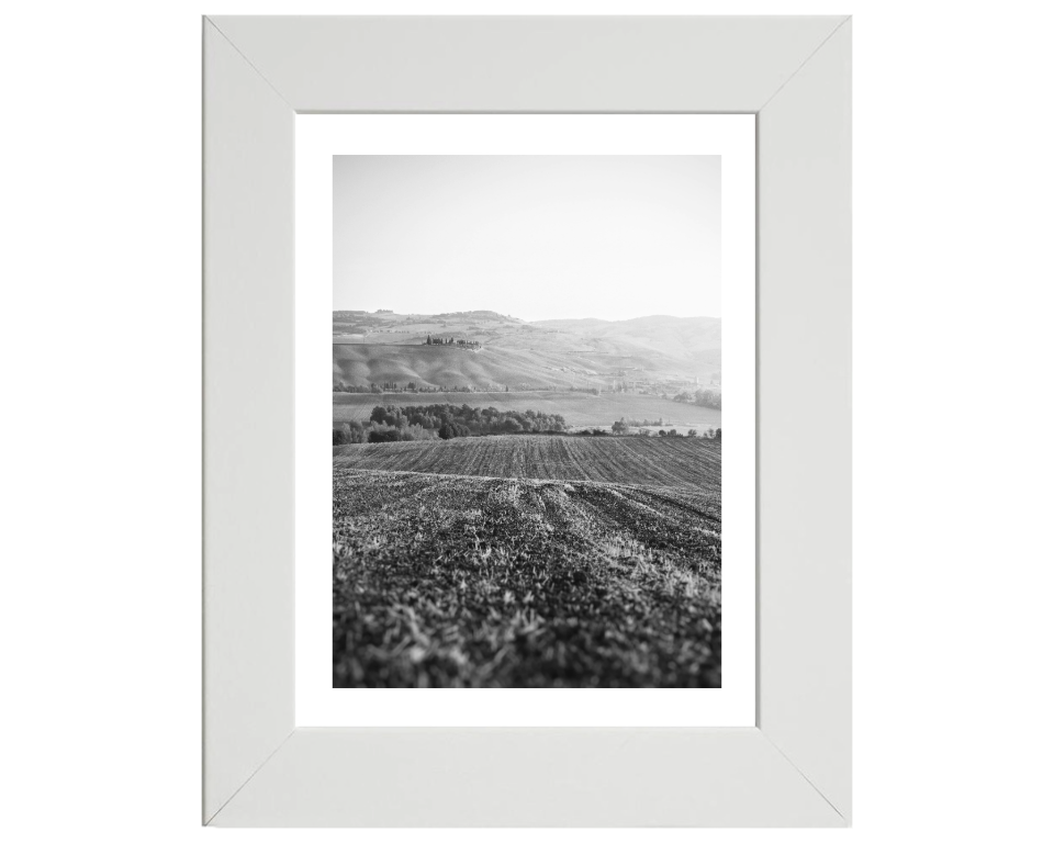 San Quirico d'Orcia Italy in black and white Photo Print - Canvas - Framed Photo Print - Hampshire Prints