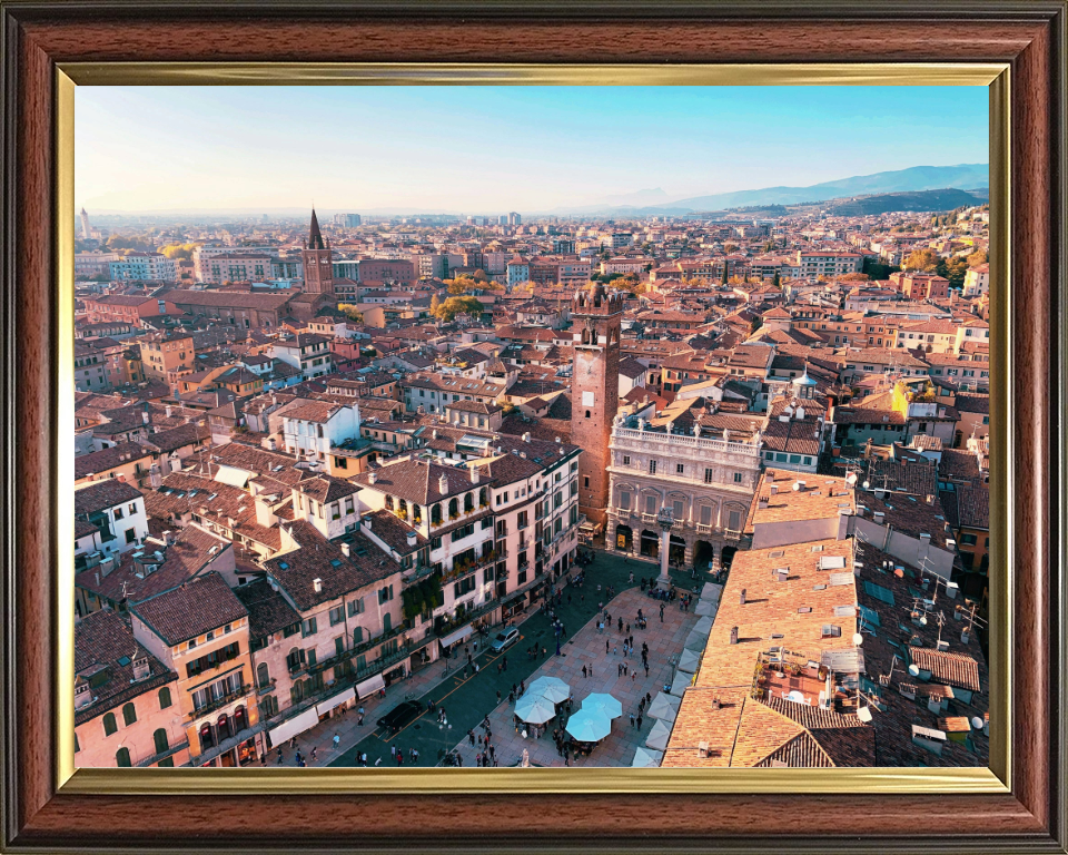 Verona Italy from above Photo Print - Canvas - Framed Photo Print - Hampshire Prints