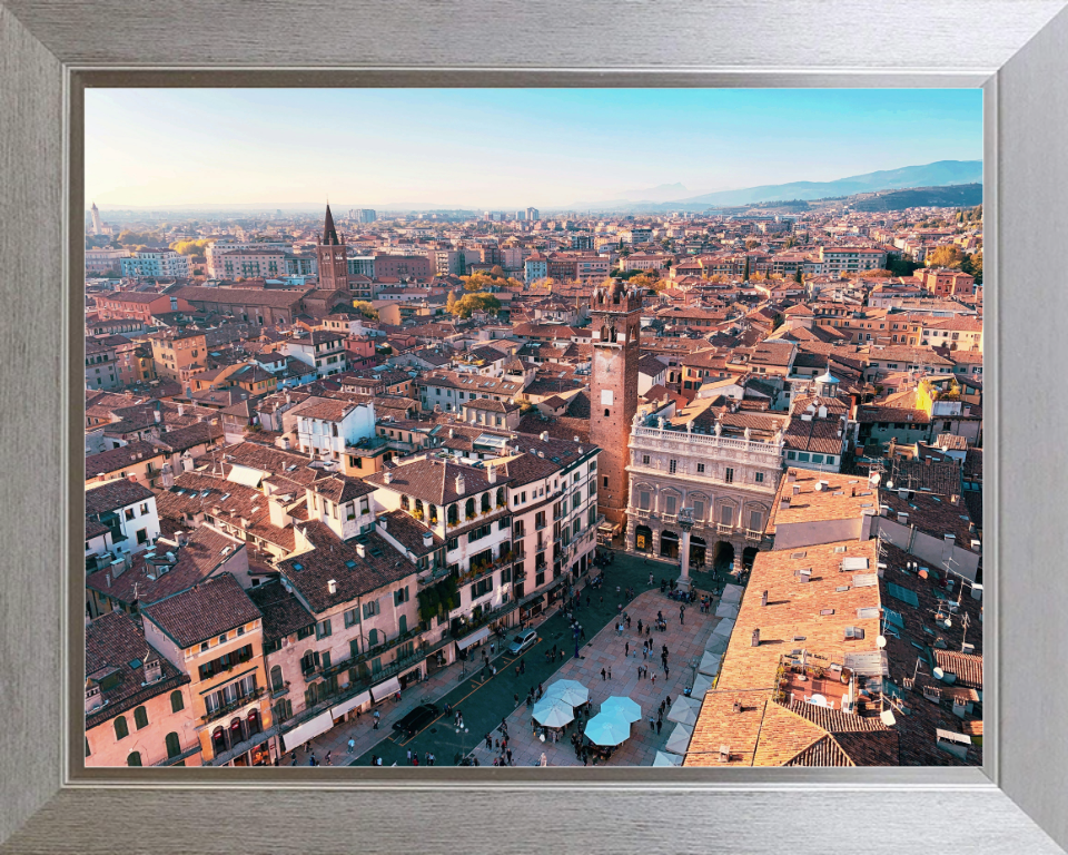 Verona Italy from above Photo Print - Canvas - Framed Photo Print - Hampshire Prints