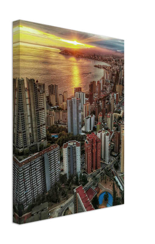 Torre Lúgano Calle de Viena Benidorm Spain  Photo Print - Canvas - Framed Photo Print - Hampshire Prints