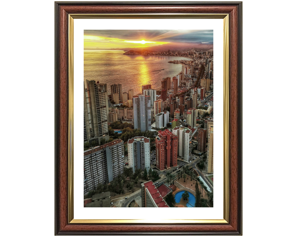 Torre Lúgano Calle de Viena Benidorm Spain  Photo Print - Canvas - Framed Photo Print - Hampshire Prints