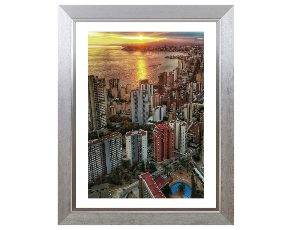 Torre Lúgano Calle de Viena Benidorm Spain  Photo Print - Canvas - Framed Photo Print - Hampshire Prints