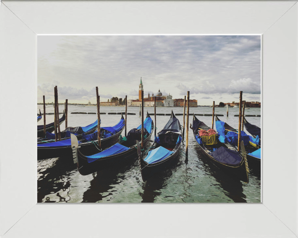 Gondolas Venice Italy Photo Print - Canvas - Framed Photo Print - Hampshire Prints