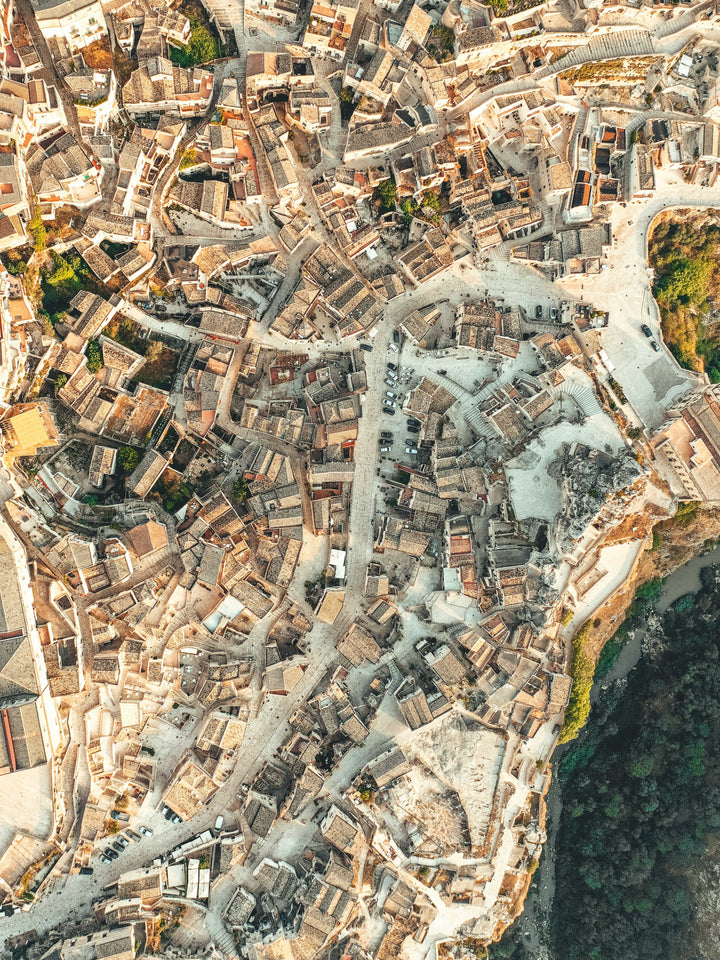 Matera old town Italy from above Photo Print - Canvas - Framed Photo Print - Hampshire Prints