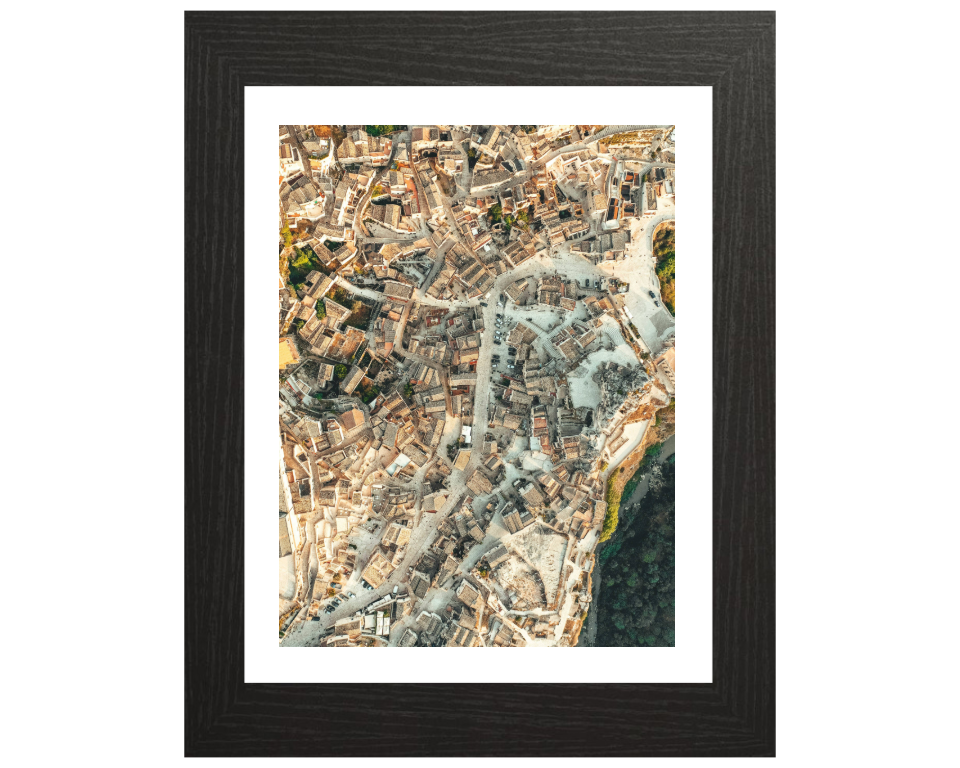 Matera old town Italy from above Photo Print - Canvas - Framed Photo Print - Hampshire Prints