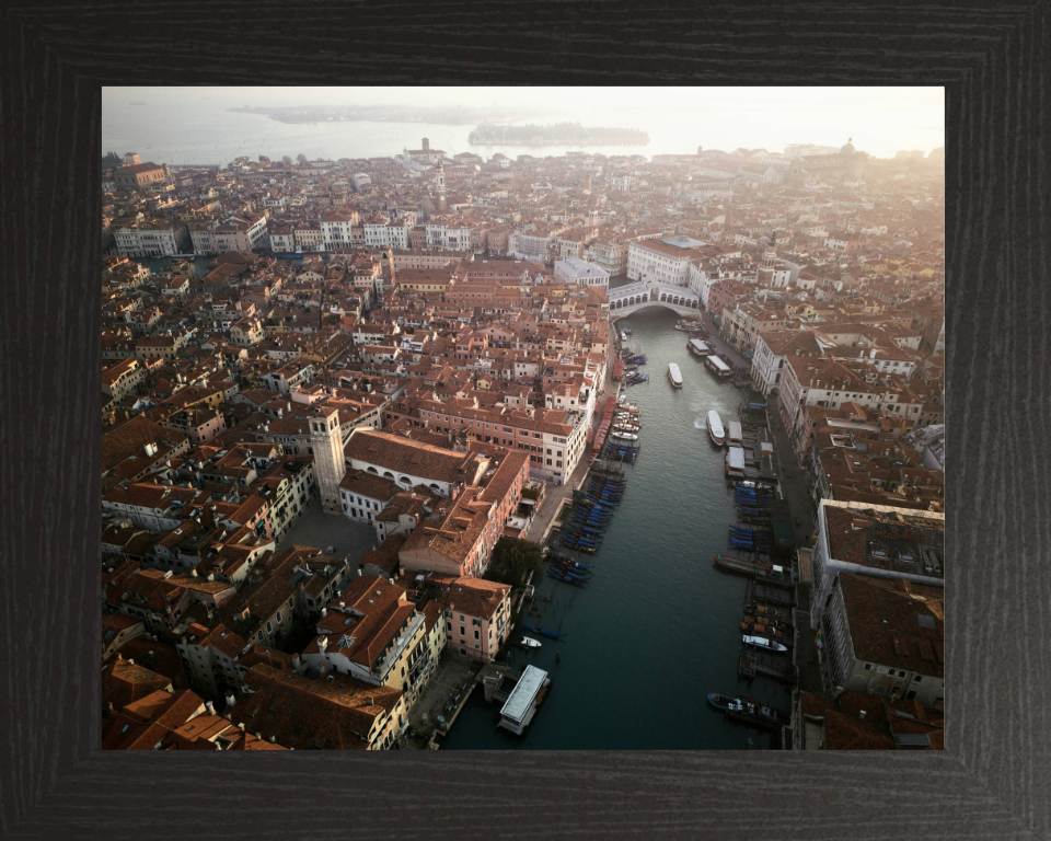 Aerial of Venice Italy at sunrise Photo Print - Canvas - Framed Photo Print - Hampshire Prints