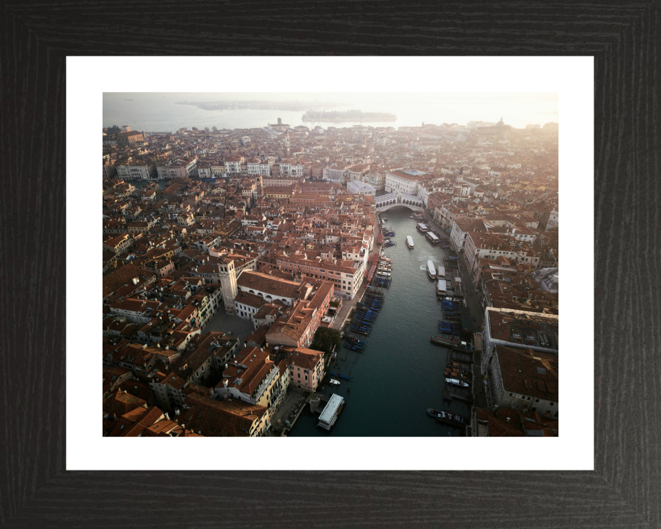 Aerial of Venice Italy at sunrise Photo Print - Canvas - Framed Photo Print - Hampshire Prints