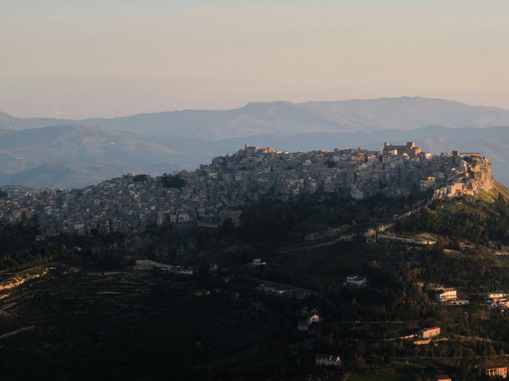 Calascibetta view from Enna Sicily Italy Photo Print - Canvas - Framed Photo Print - Hampshire Prints