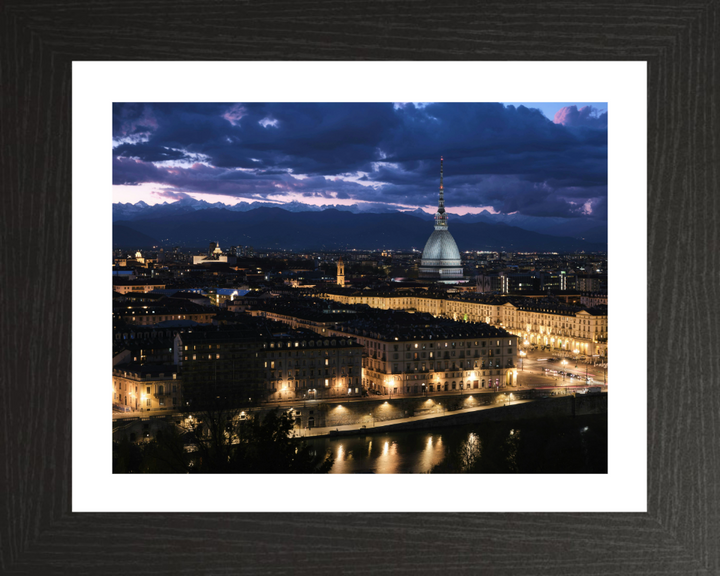 Turin Italy after sunset Photo Print - Canvas - Framed Photo Print - Hampshire Prints