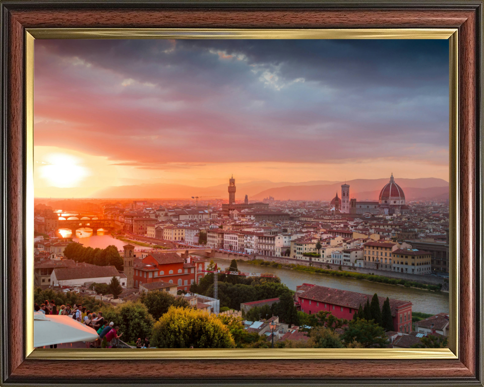 Florence Italy at sunset Photo Print - Canvas - Framed Photo Print - Hampshire Prints