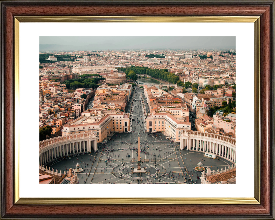 Vatican City from above Photo Print - Canvas - Framed Photo Print - Hampshire Prints