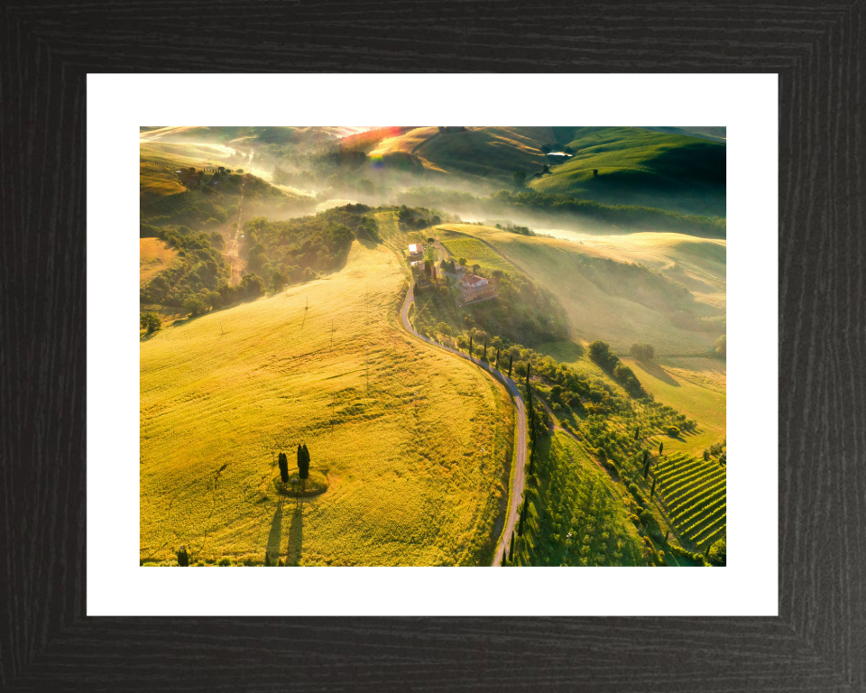 Tuscany mist Italy Photo Print - Canvas - Framed Photo Print - Hampshire Prints