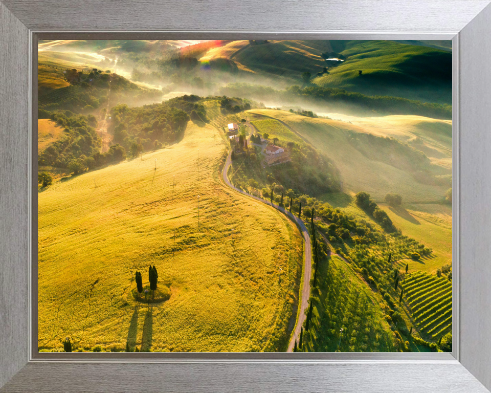 Tuscany mist Italy Photo Print - Canvas - Framed Photo Print - Hampshire Prints