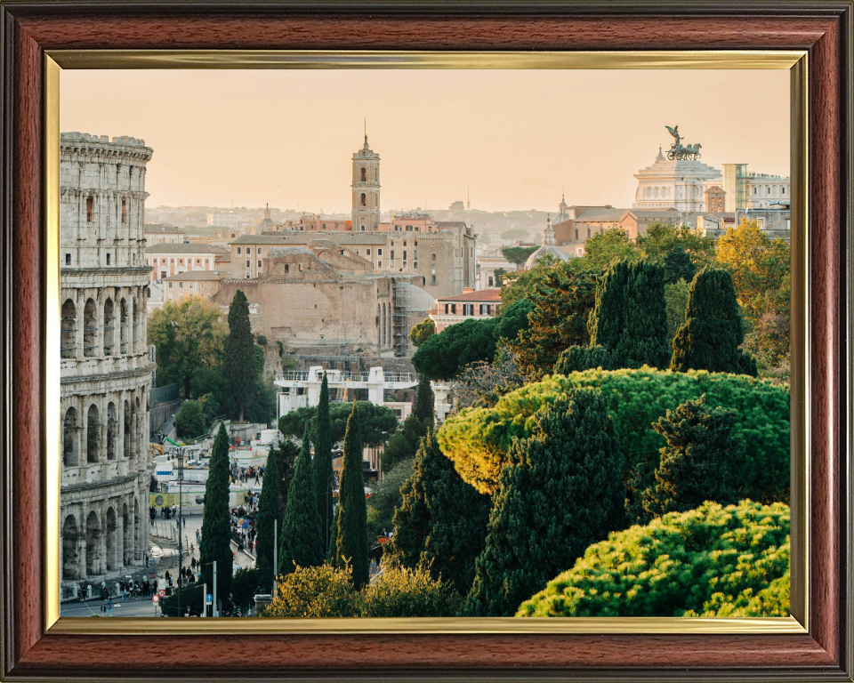 Rome Italy at sunset Photo Print - Canvas - Framed Photo Print - Hampshire Prints