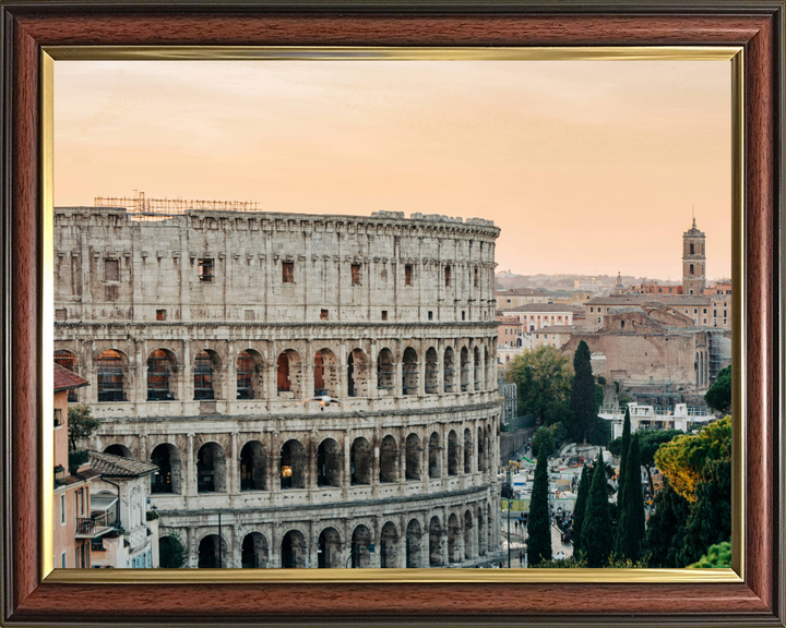 Colosseum Rome at sunset Photo Print - Canvas - Framed Photo Print - Hampshire Prints