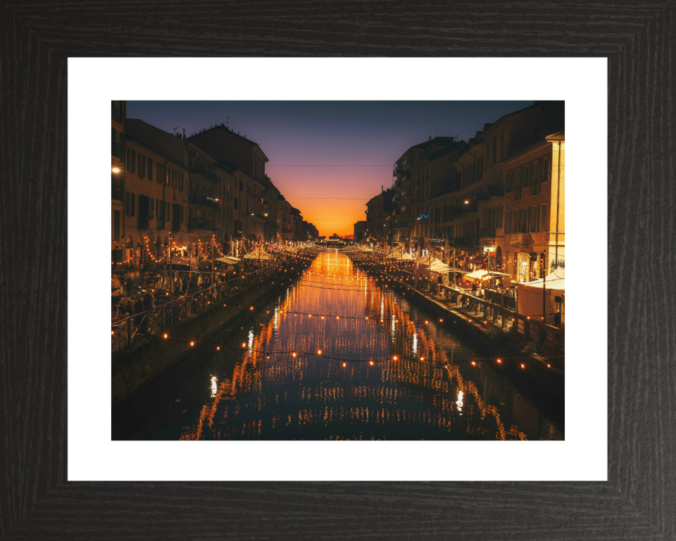 Alzaia Naviglio Grande Milan Italy Photo Print - Canvas - Framed Photo Print - Hampshire Prints