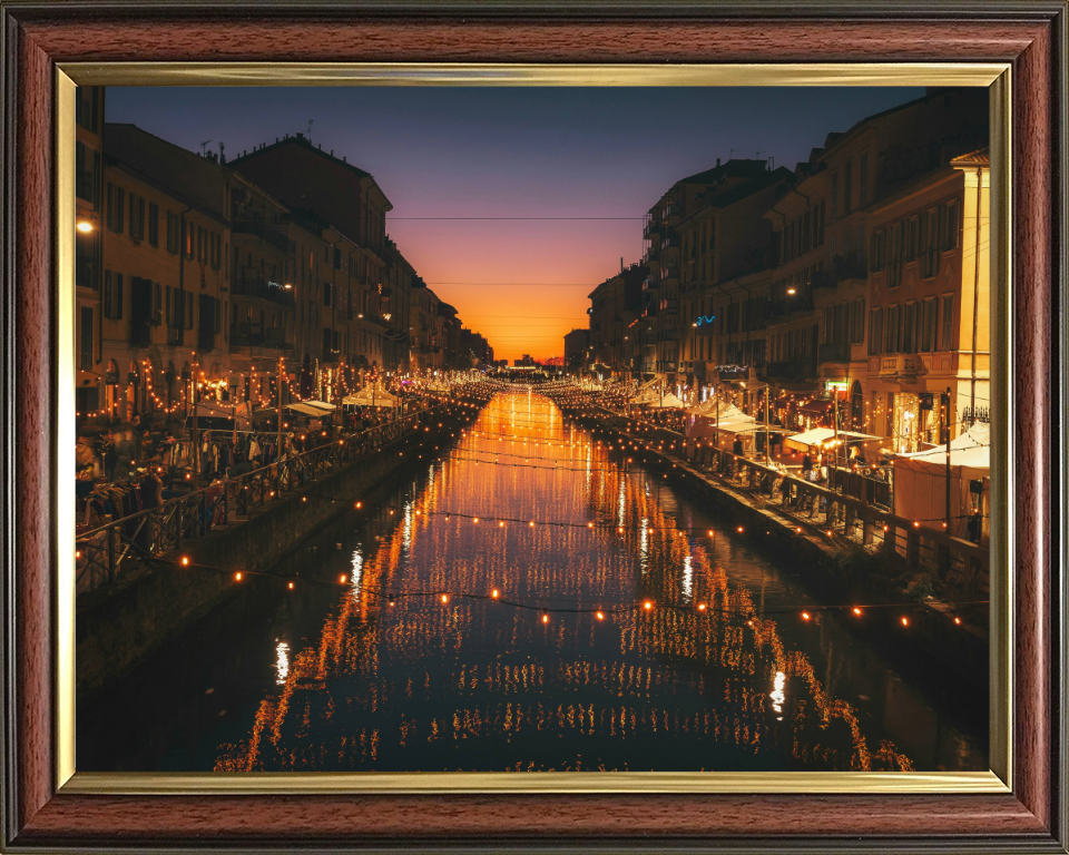 Alzaia Naviglio Grande Milan Italy Photo Print - Canvas - Framed Photo Print - Hampshire Prints