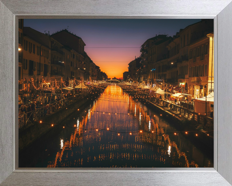 Alzaia Naviglio Grande Milan Italy Photo Print - Canvas - Framed Photo Print - Hampshire Prints