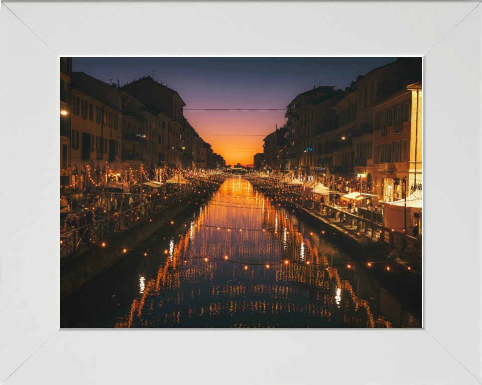 Alzaia Naviglio Grande Milan Italy Photo Print - Canvas - Framed Photo Print - Hampshire Prints