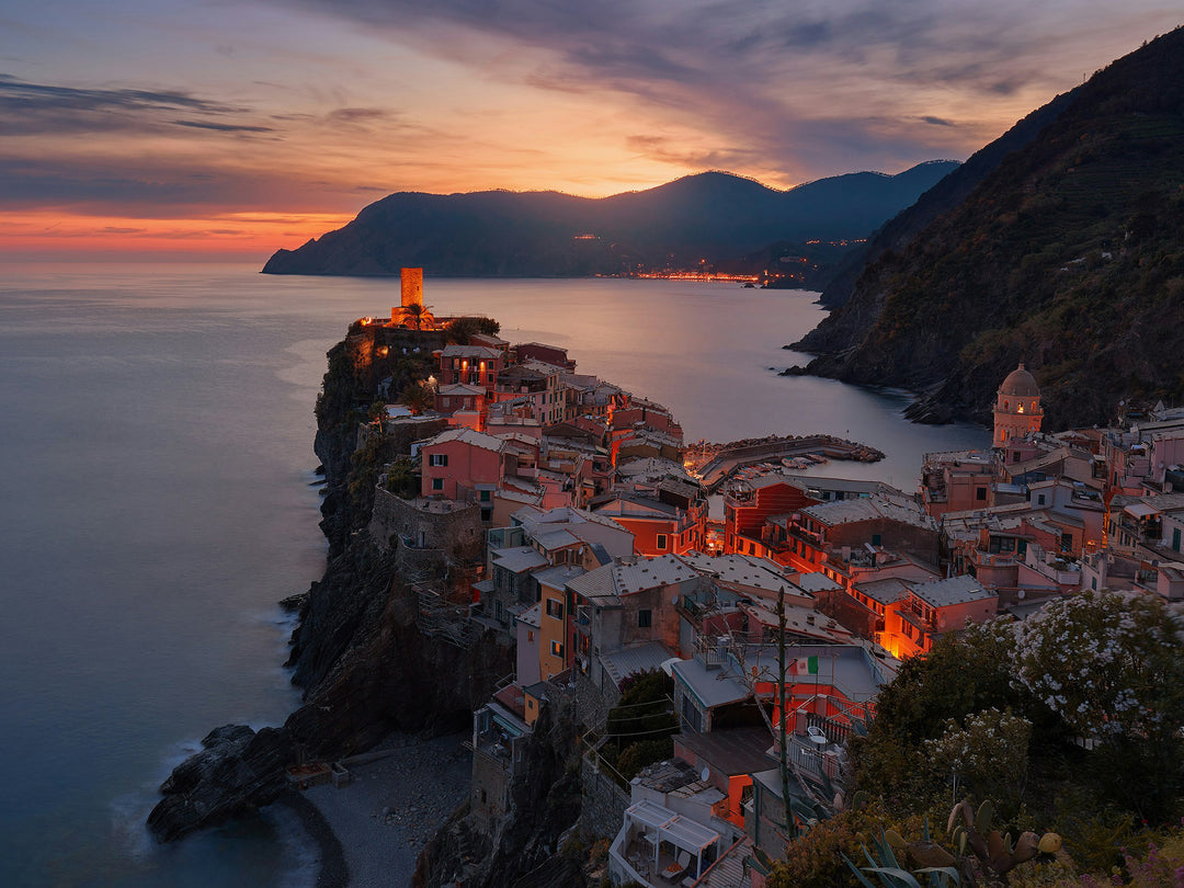 Vernazza Italy at sunset Photo Print - Canvas - Framed Photo Print - Hampshire Prints