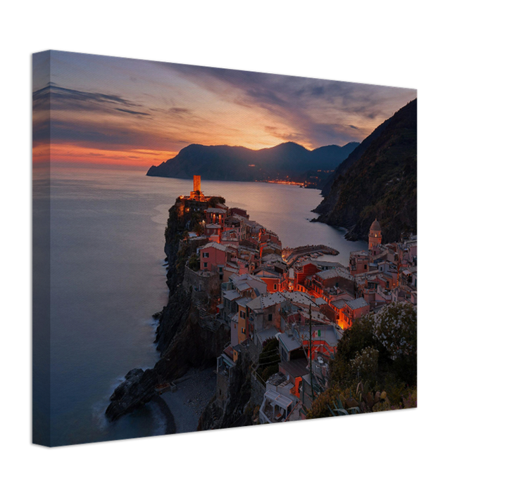 Vernazza Italy at sunset Photo Print - Canvas - Framed Photo Print - Hampshire Prints