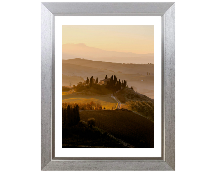 San Quirico d'Orcia Italy at sunset Photo Print - Canvas - Framed Photo Print - Hampshire Prints