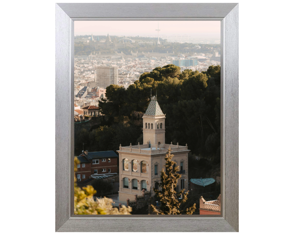 Barcelona Spain from above Photo Print - Canvas - Framed Photo Print - Hampshire Prints