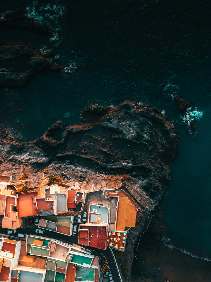 Los Gigantes Tenerife Spain from above Photo Print - Canvas - Framed Photo Print - Hampshire Prints