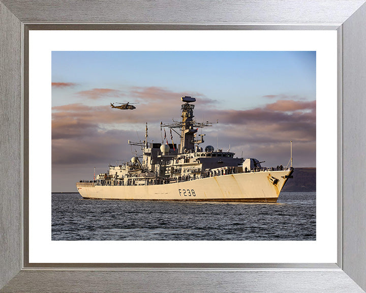 HMS Northumberland F238 Royal Navy type 23 Frigate Photo Print or Framed Print - Hampshire Prints