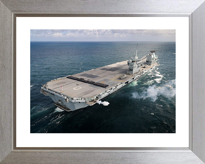 HMS Queen Elizabeth R08 Royal Navy Queen Elizabeth Class Aircraft Carrier Photo Print or Framed Print - Hampshire Prints