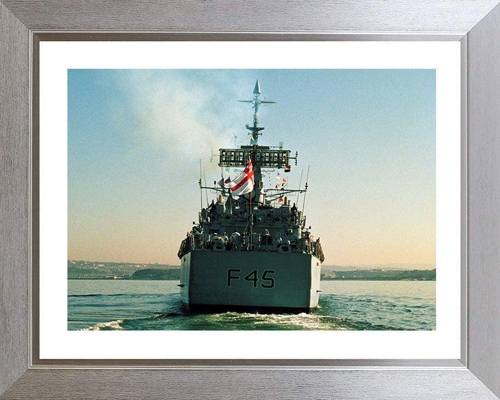 HMS Minerva F45 Royal Navy Leander class Frigate Photo Print or Framed Print - Hampshire Prints