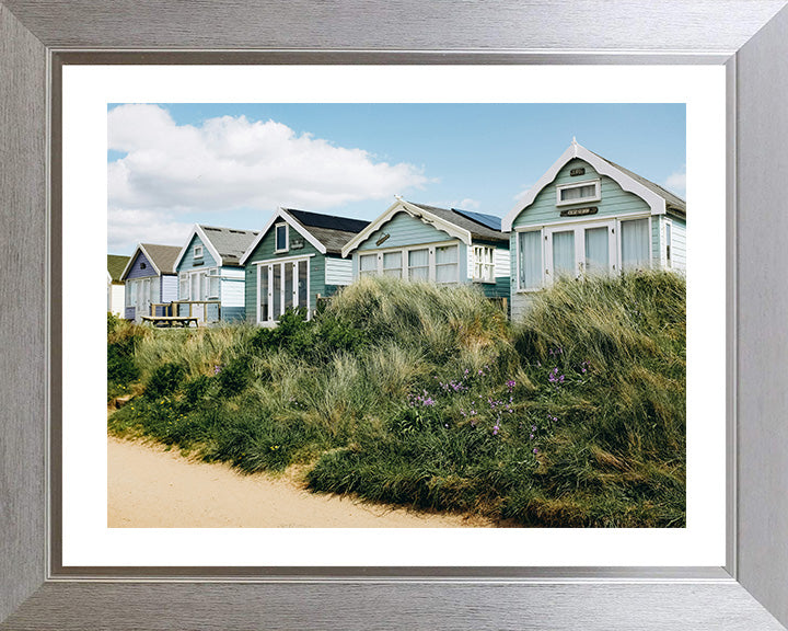 Mudeford Quay beach huts Dorset in summer Photo Print - Canvas - Framed Photo Print - Hampshire Prints