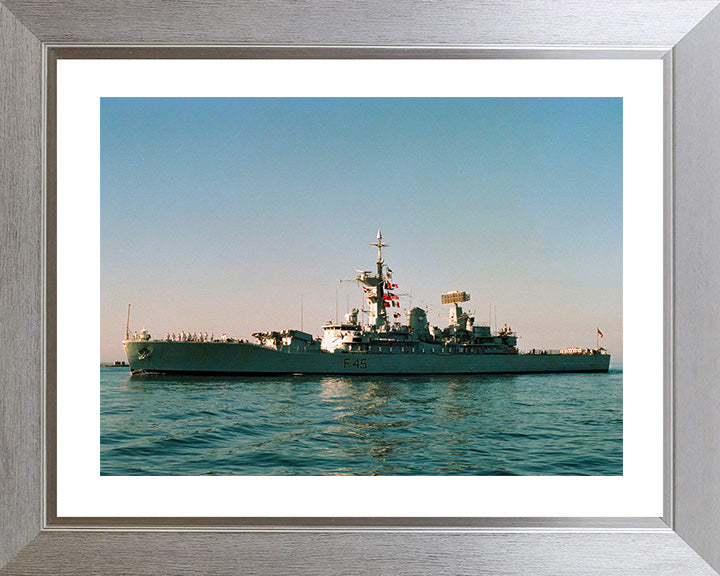 HMS Minerva F45 Royal Navy Leander class Frigate Photo Print or Framed Print - Hampshire Prints