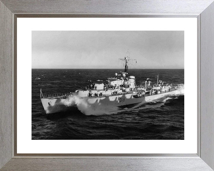 HMS St. Kitts D18 Royal Navy Battle class destroyer Photo Print or Framed Print - Hampshire Prints