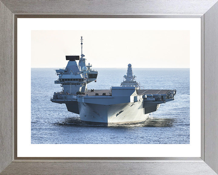 HMS Prince of Wales R09 Royal Navy Queen Elizabeth Class aircraft carrier Photo Print or Framed Print - Hampshire Prints