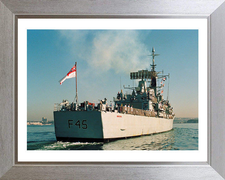 HMS Minerva F45 Royal Navy Leander class Frigate Photo Print or Framed Print - Hampshire Prints