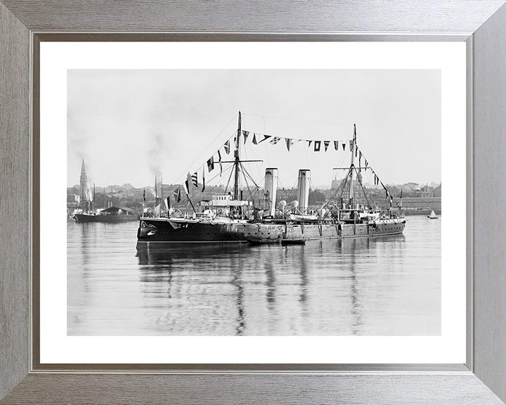 HMS Melampus (1890) Royal Navy Apollo class protected cruiser Photo Print or Framed Print - Hampshire Prints