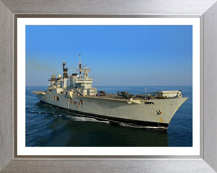 HMS Illustrious R06 Royal Navy Invincible class Aircraft Carrier Photo Print or Framed Print - Hampshire Prints