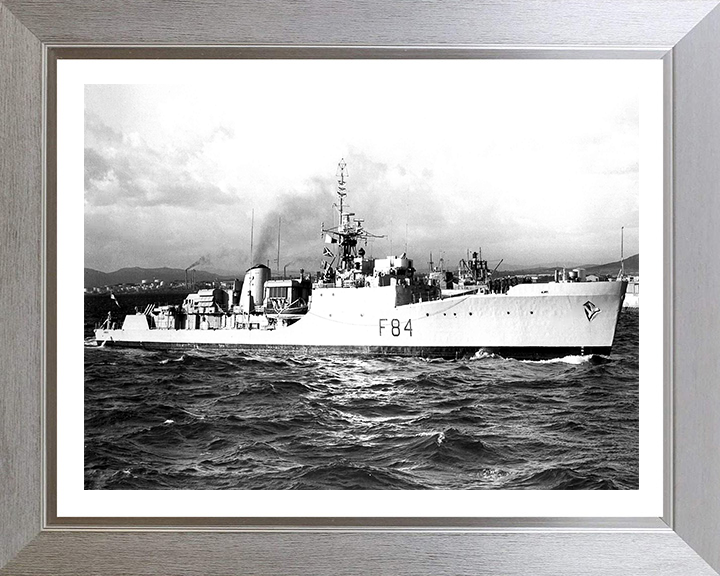 HMS Exmouth F84 Royal Navy Blackwood class frigate Photo Print or Framed Print - Hampshire Prints