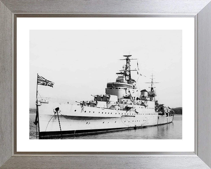 HMS Newcastle C76 Royal Navy Town class light cruiser Photo Print or Framed Print - Hampshire Prints