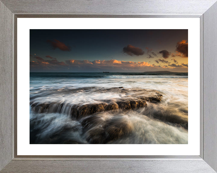 Osmington Bay Dorset at sunset Photo Print - Canvas - Framed Photo Print - Hampshire Prints