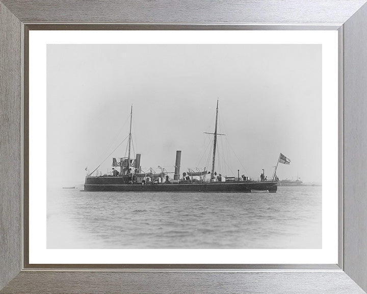 HMS Karrakatta (1889) Royal Navy Sharpshooter class torpedo gunboat Photo Print or Framed Print - Hampshire Prints