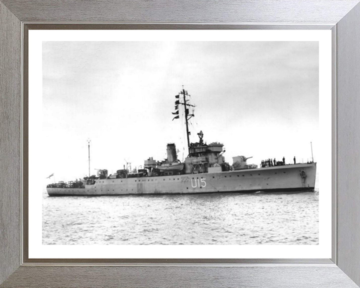 HMS Fowey U15 (L15) Royal Navy Shoreham class sloop Photo Print or Framed Print - Hampshire Prints