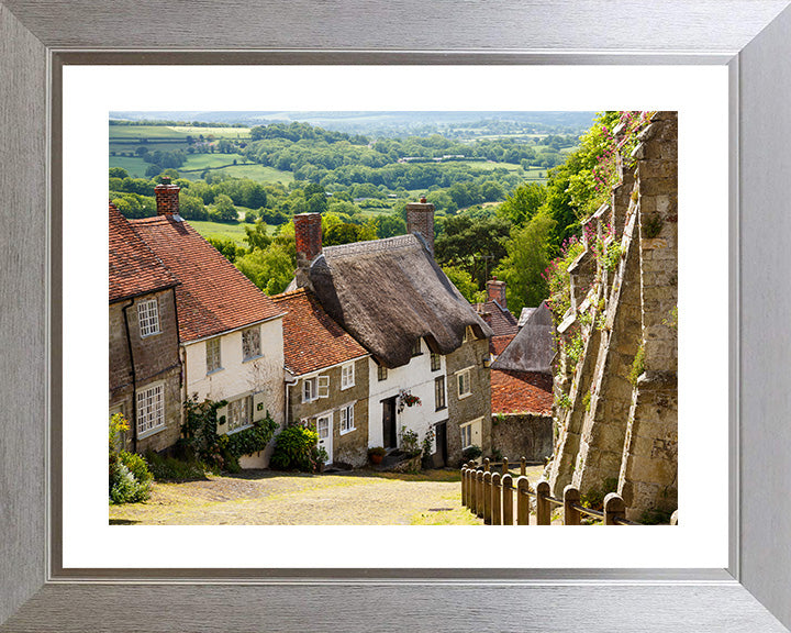 Gold Hill Shaftsbury Dorset (Hovis Hill) Photo Print - Canvas - Framed Photo Print - Hampshire Prints